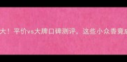 香水榜单大平价vs大牌口碑测评这些小众香竟成黑马