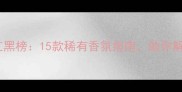 小众香水品牌红黑榜15款稀有香氛指南助你解锁高级感香调