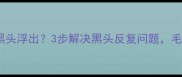 绿豆泥面膜后黑头浮出3步解决黑头反复问题毛孔清洁全攻略