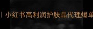 掘金指南小红书高利润护肤品代理爆单秘籍TOP10