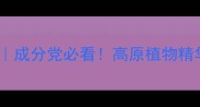 香格里拉护肤品测评成分党必看高原植物精华如何征服敏感肌