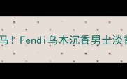男士香水界黑马Fendi乌木沉香男士淡香水测评报告
